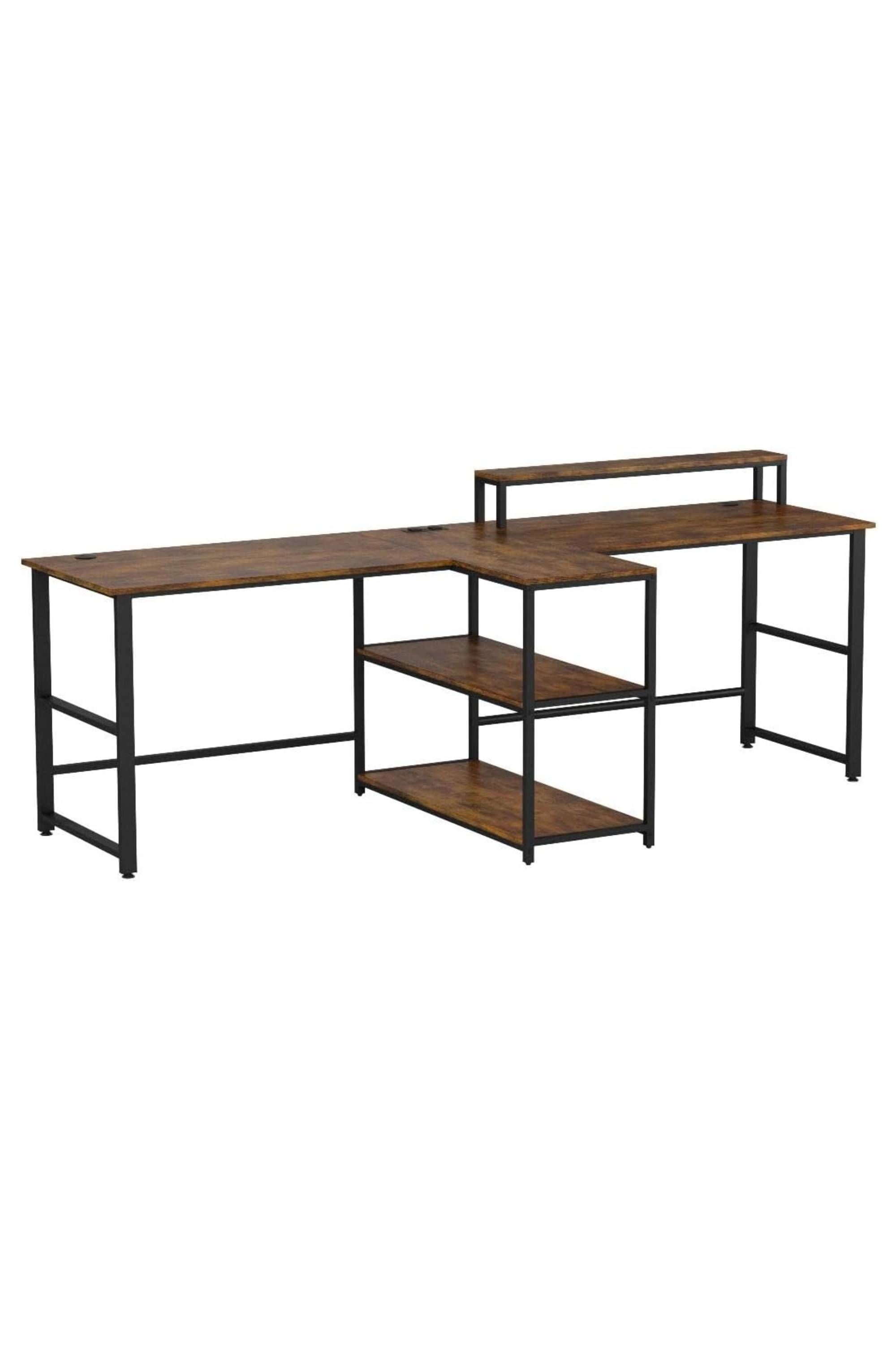 SEDETA 94.5_ 2-Person Gaming Desk with Storage