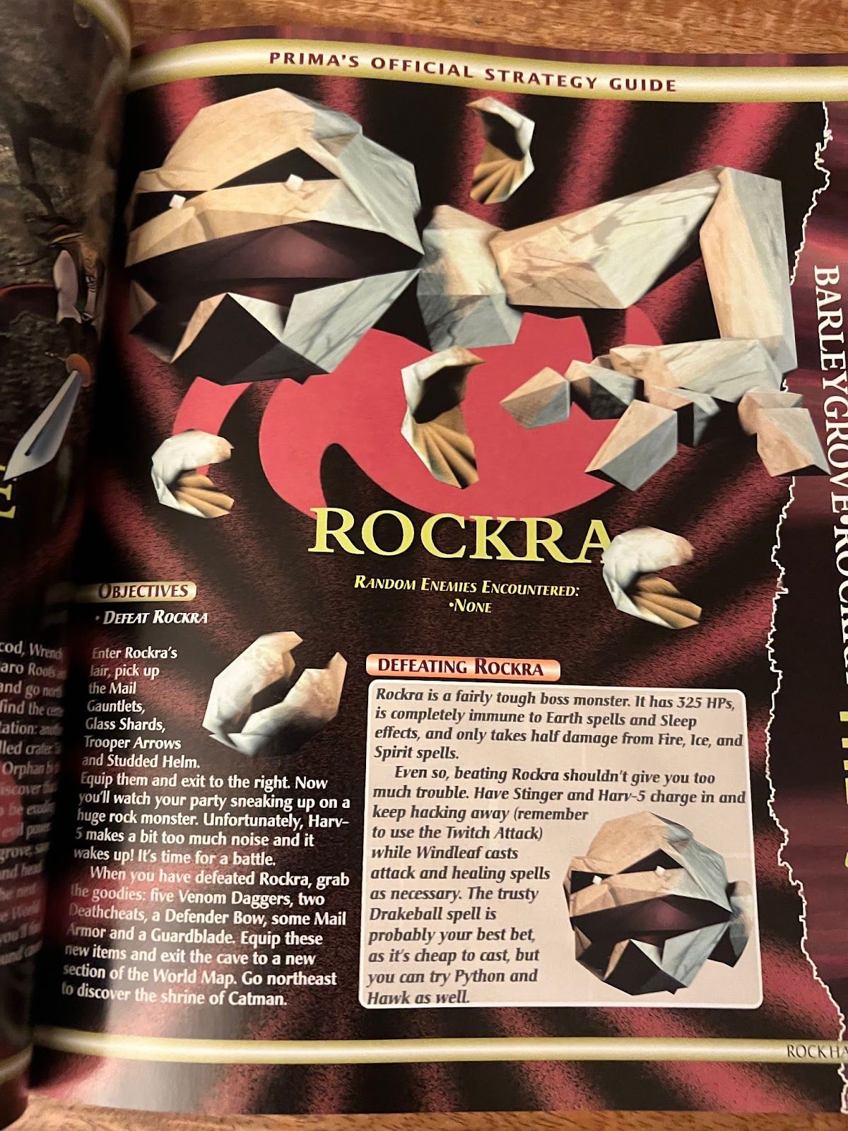 A page of the Shadow Madness game guide