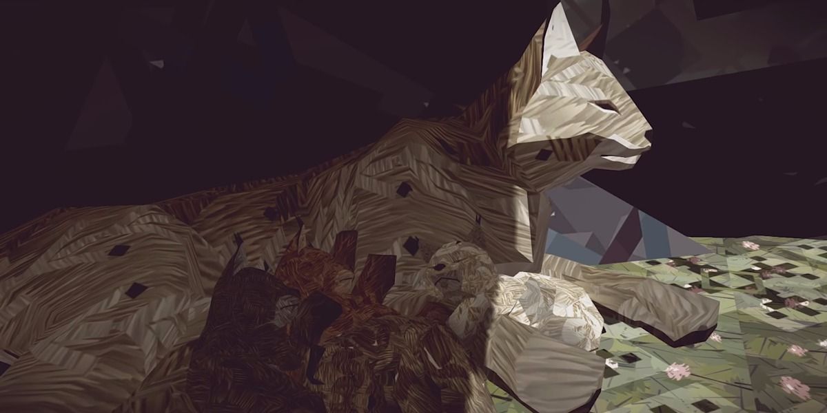 Raising your cubs inside a small den in Shelter 2