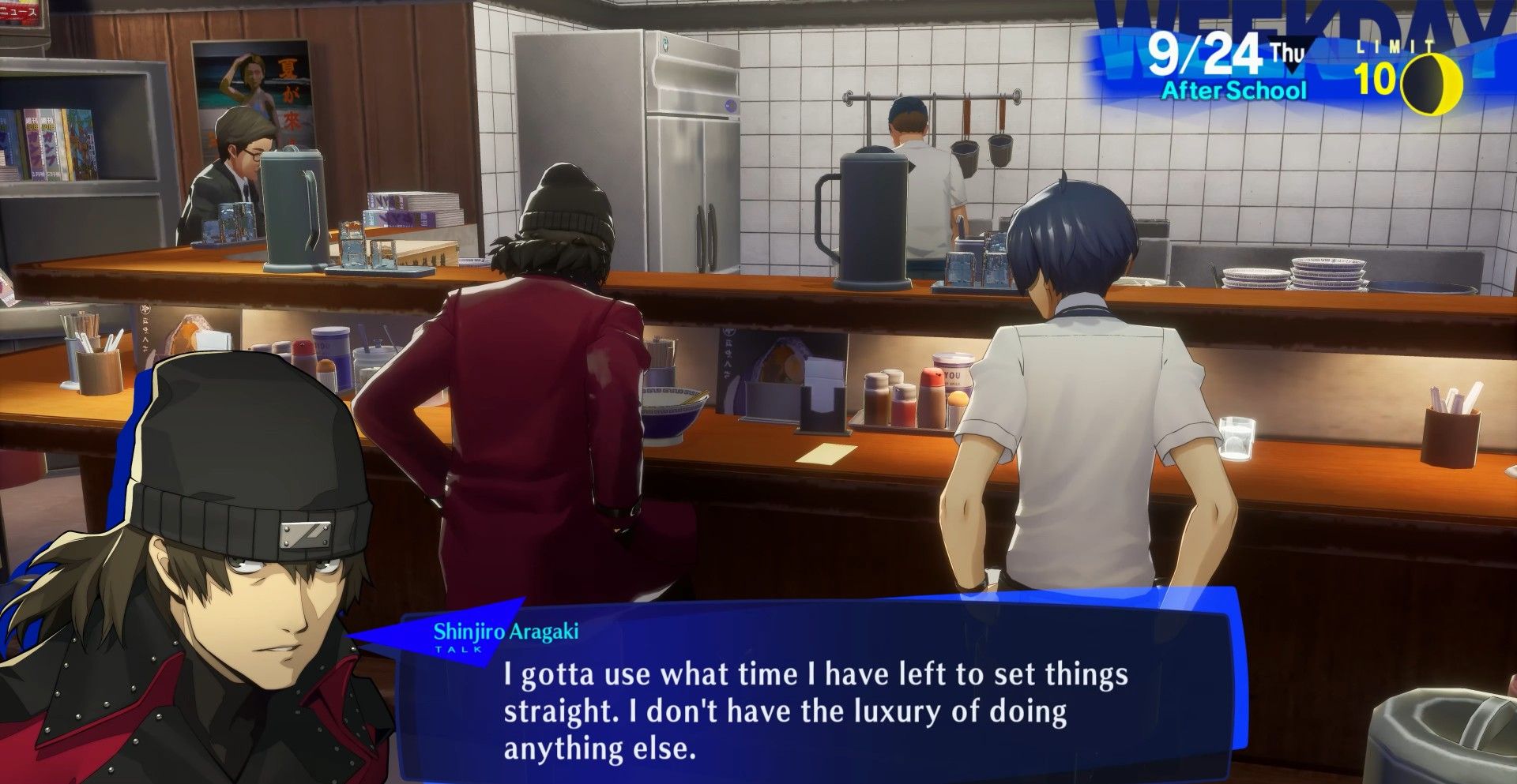 shinjiro tallking about setting things straight persona 3 reload p3r