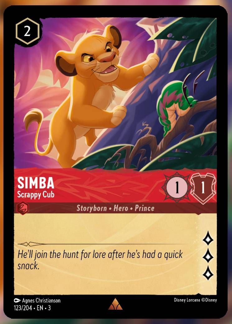simba scrappy cub lorcana (1)