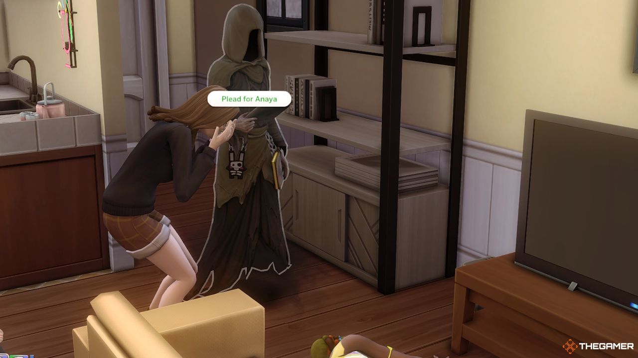A Sim is able to plead for a life with the Grim Reaper