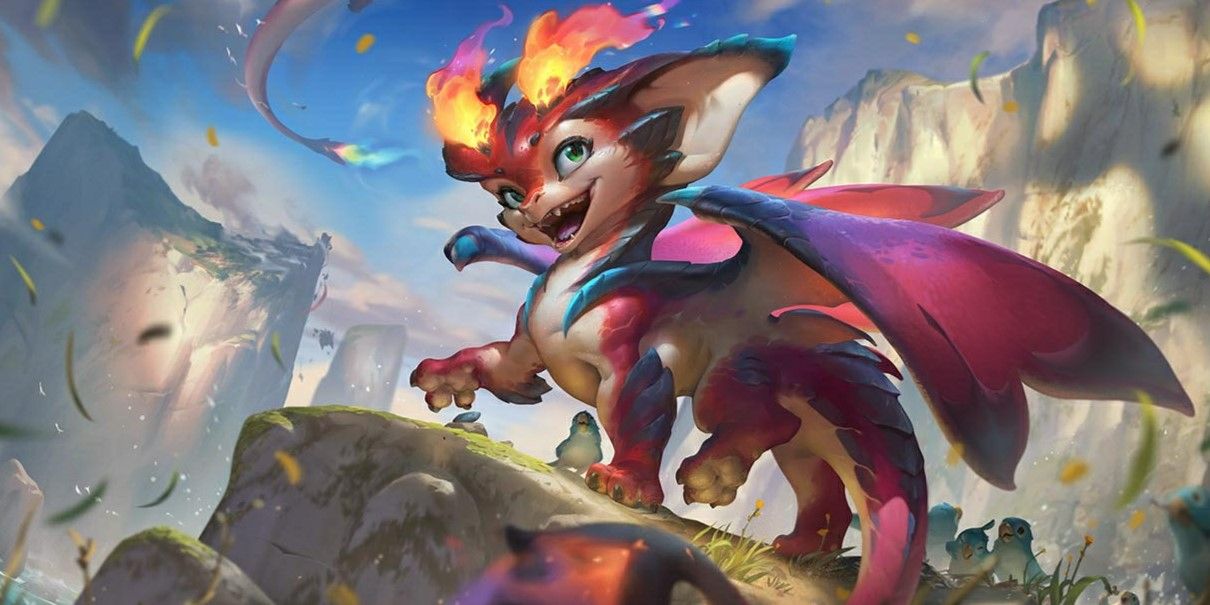 Smolder's Splash Art in League Of Legends