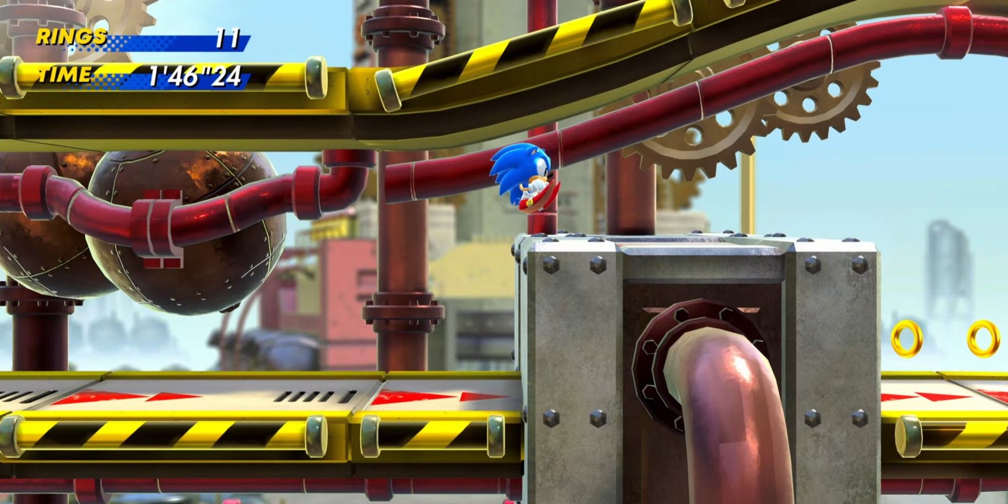 Sonic Superstars Sonic in Press Factory Zone