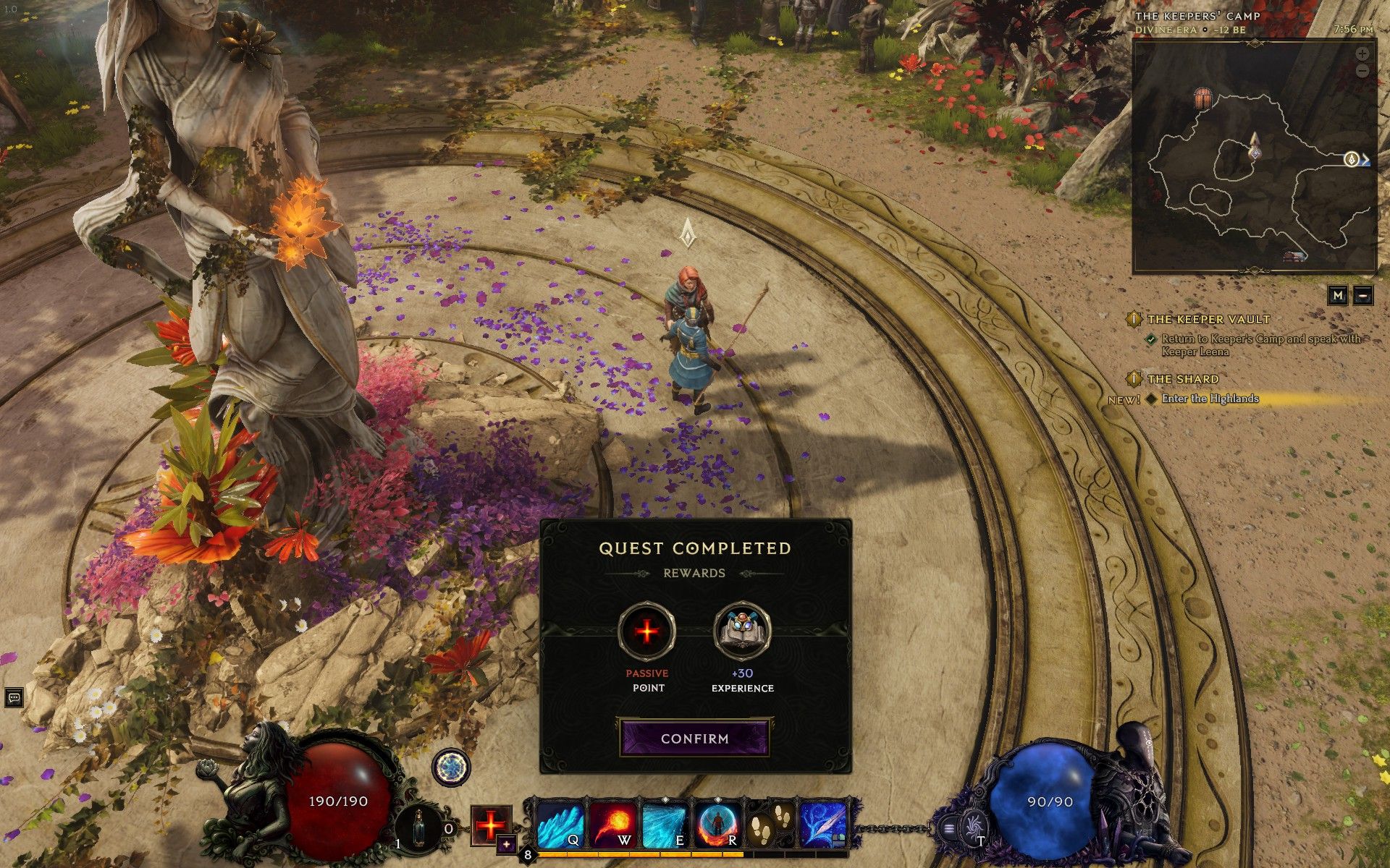 Completing the Vault Keeper Quest in Last Epoch.