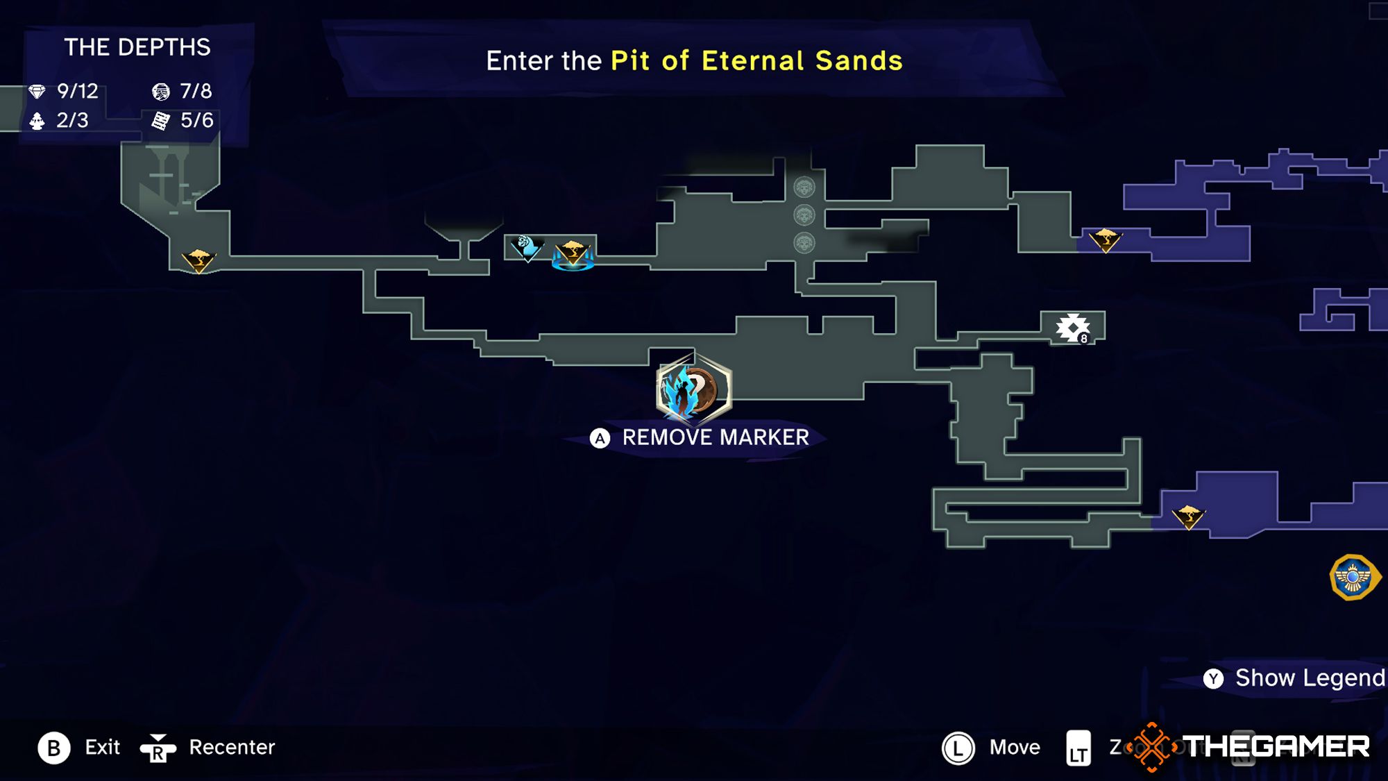 Spirited-Sand Jar 3 Location In The Depths Map