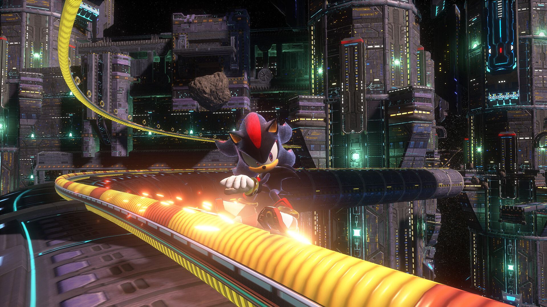 Sonic x Shadow Generations - Shadow grinding on a rail