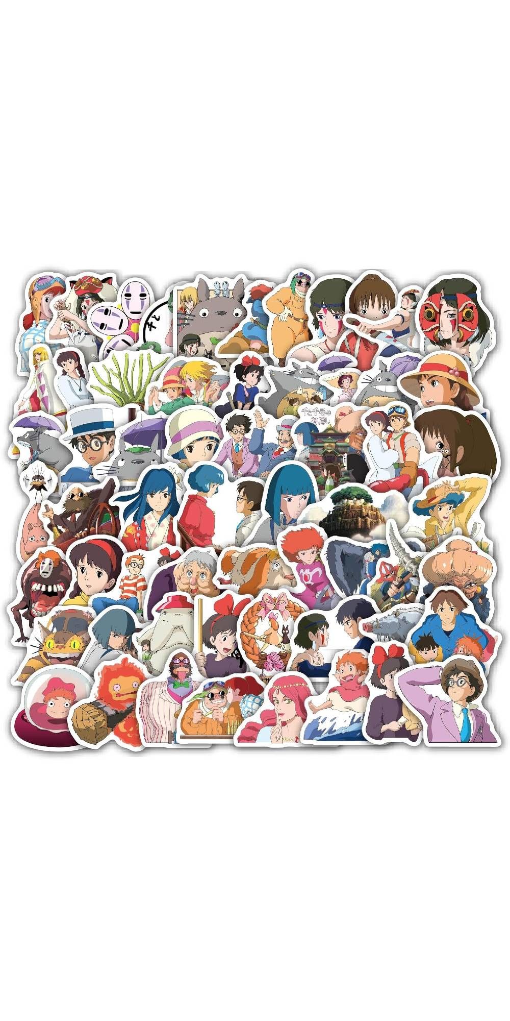 Studio Ghibli Stickers Waterproof Vinyl Decals 100pcs