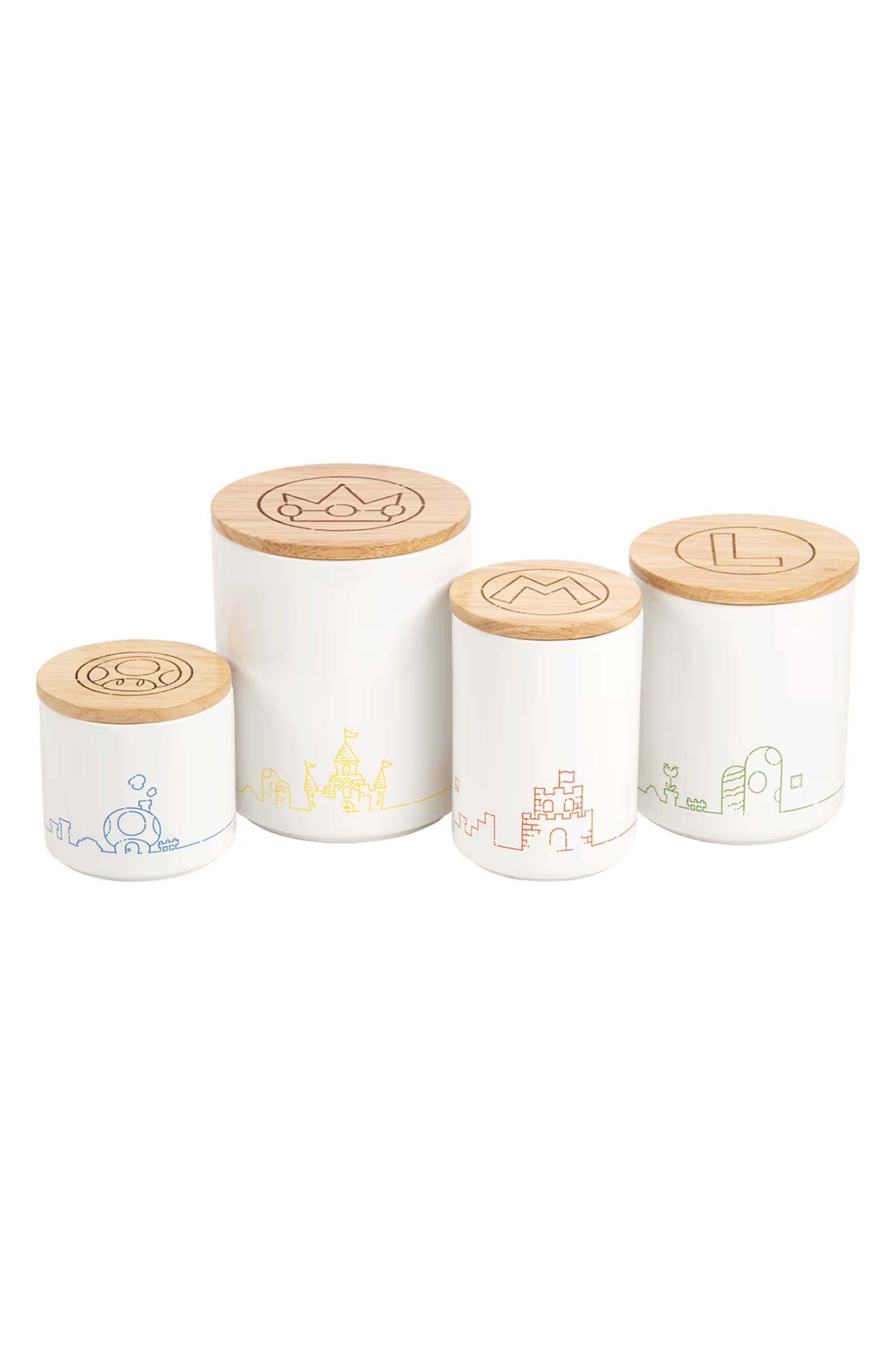 Super Mario Home Collection - Ceramic Containers (Set of 4)