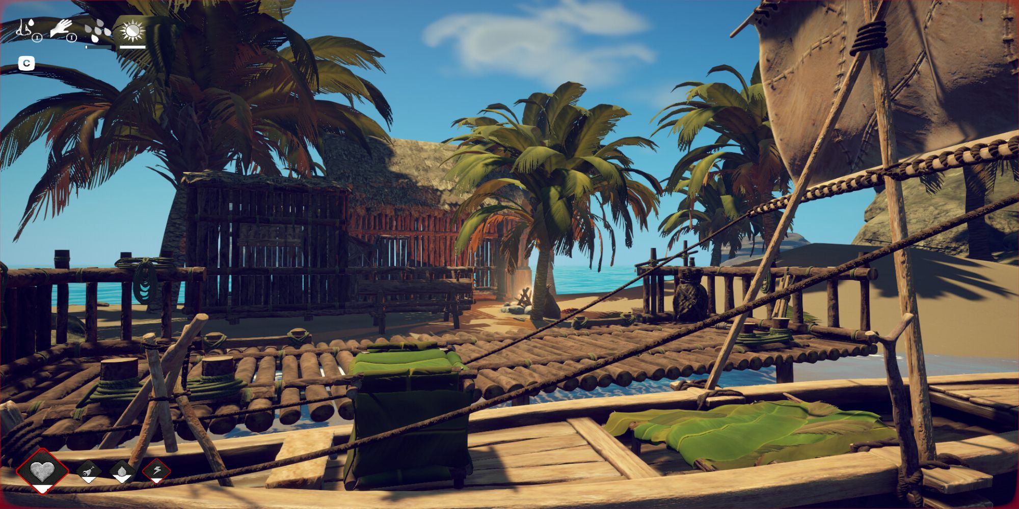 Survival_ Fountain of Youth Dock With A Boat On An Island