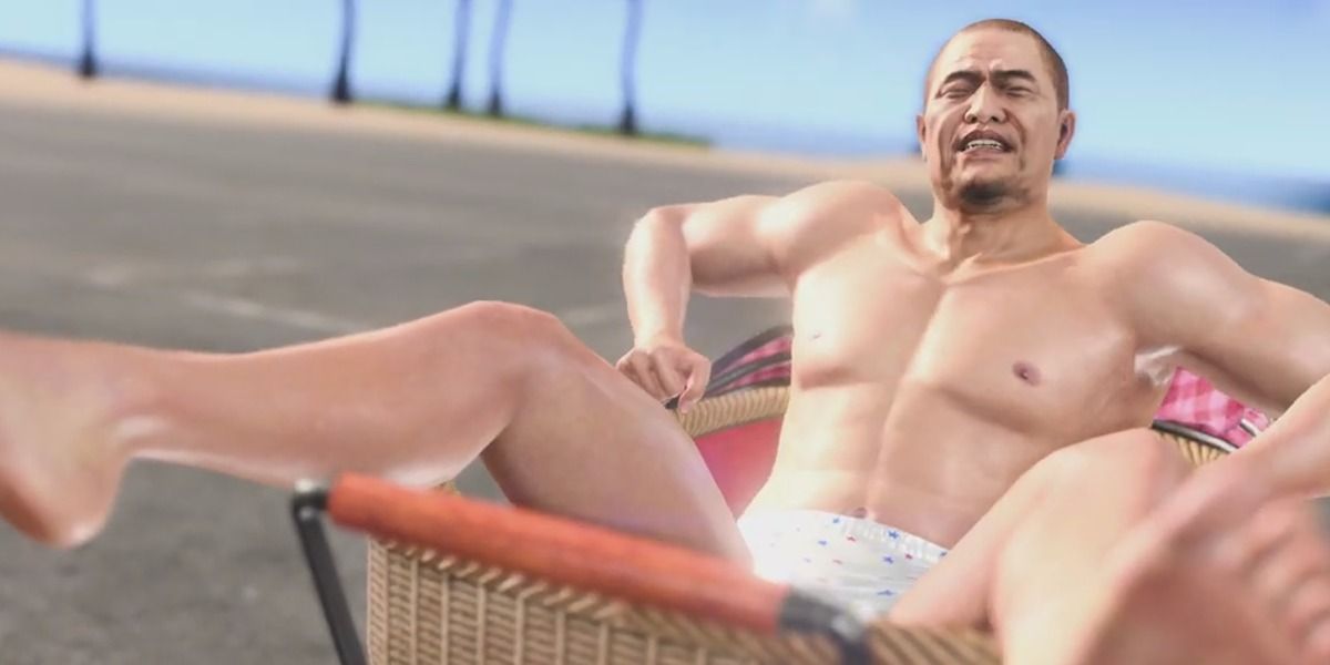 Susumu Gondawara, the Baby Man Patriarch in Like a Dragon: Inifinite Wealth