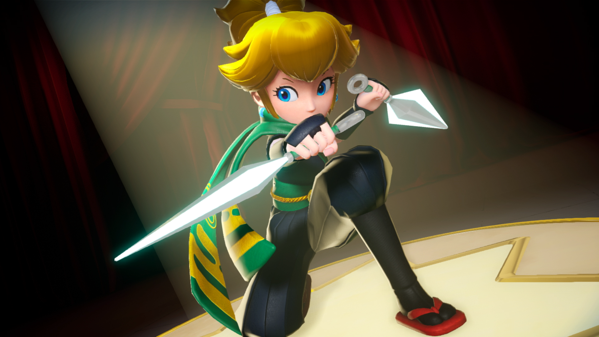 Princess Peach as a ninja in Princess Peach: Showtime.