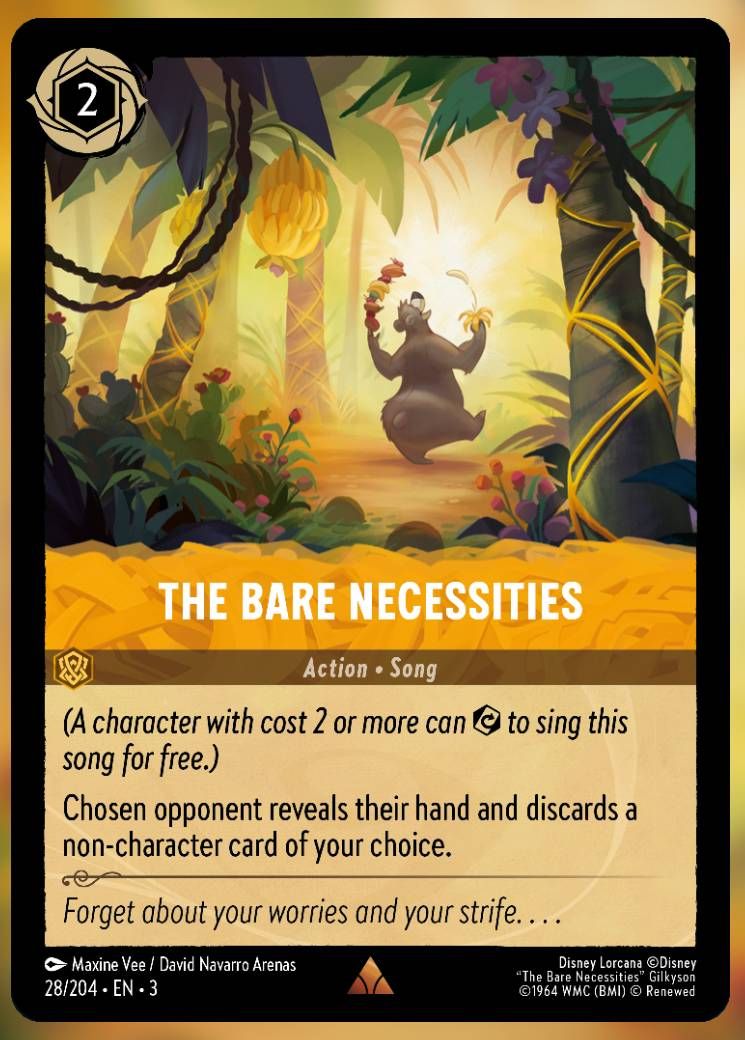 the bare necessities lorcana