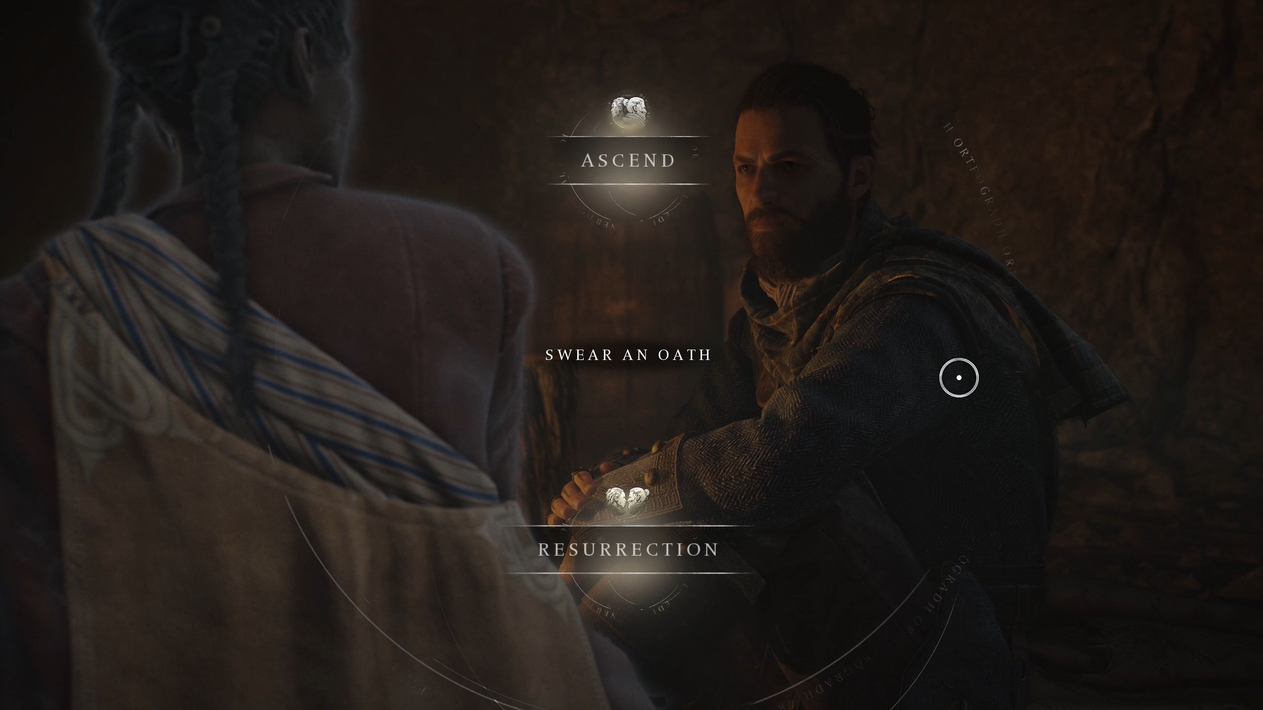 The Oath choice showing the Ascend and the Resurrection option to pick from - Banishers Ghosts of New Eden