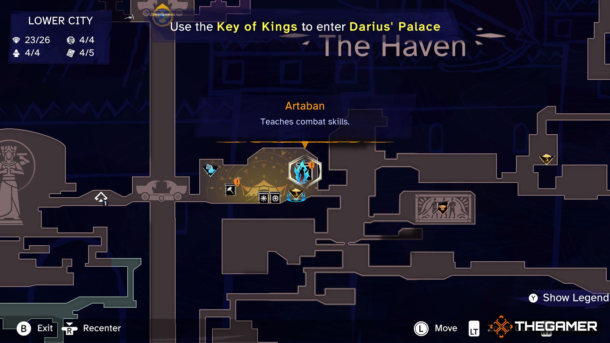 The Path Of The Hero Lore Item Location In Lower City Map