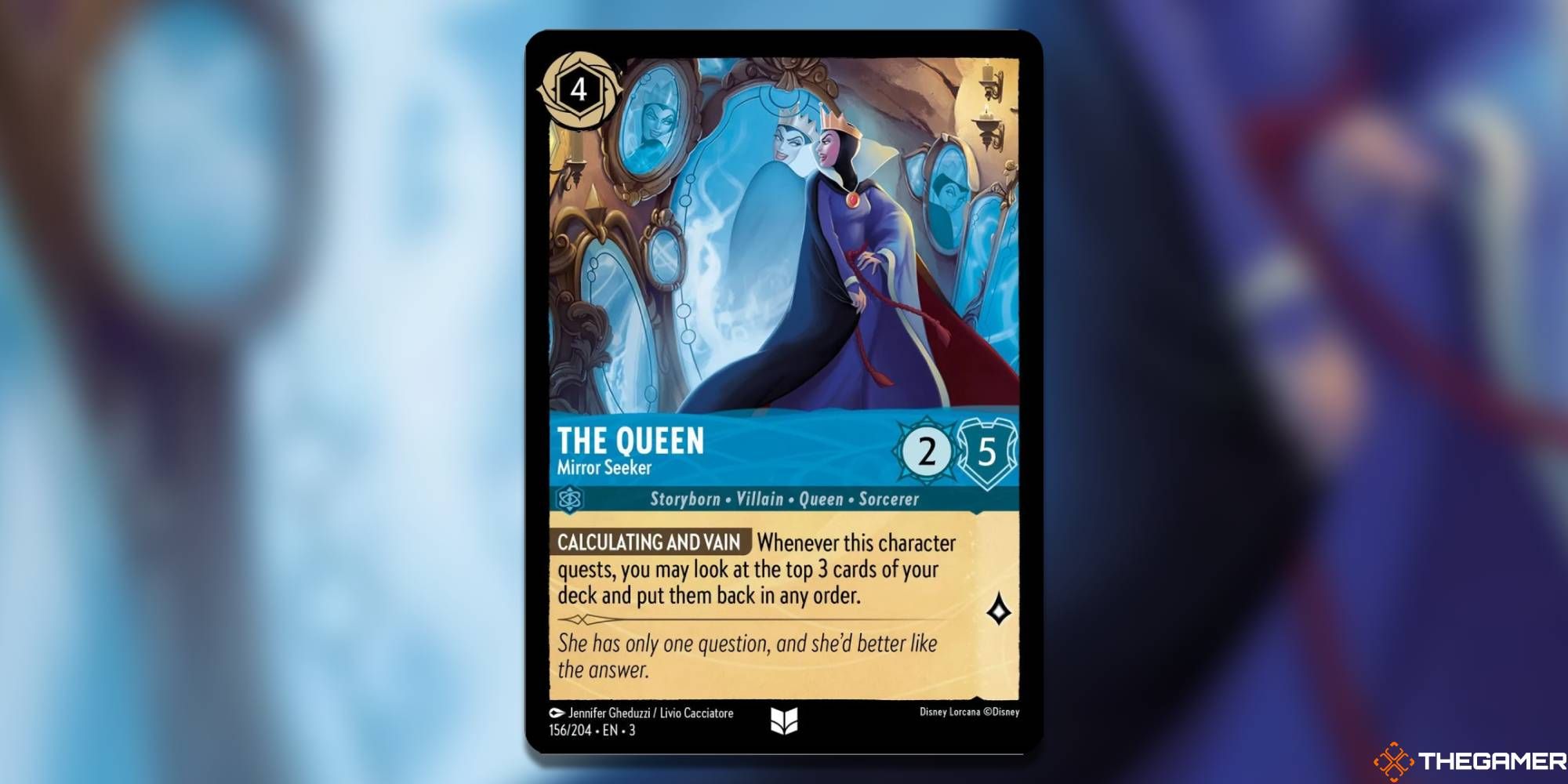 The Queen - Mirror Seeker Lorcana Card