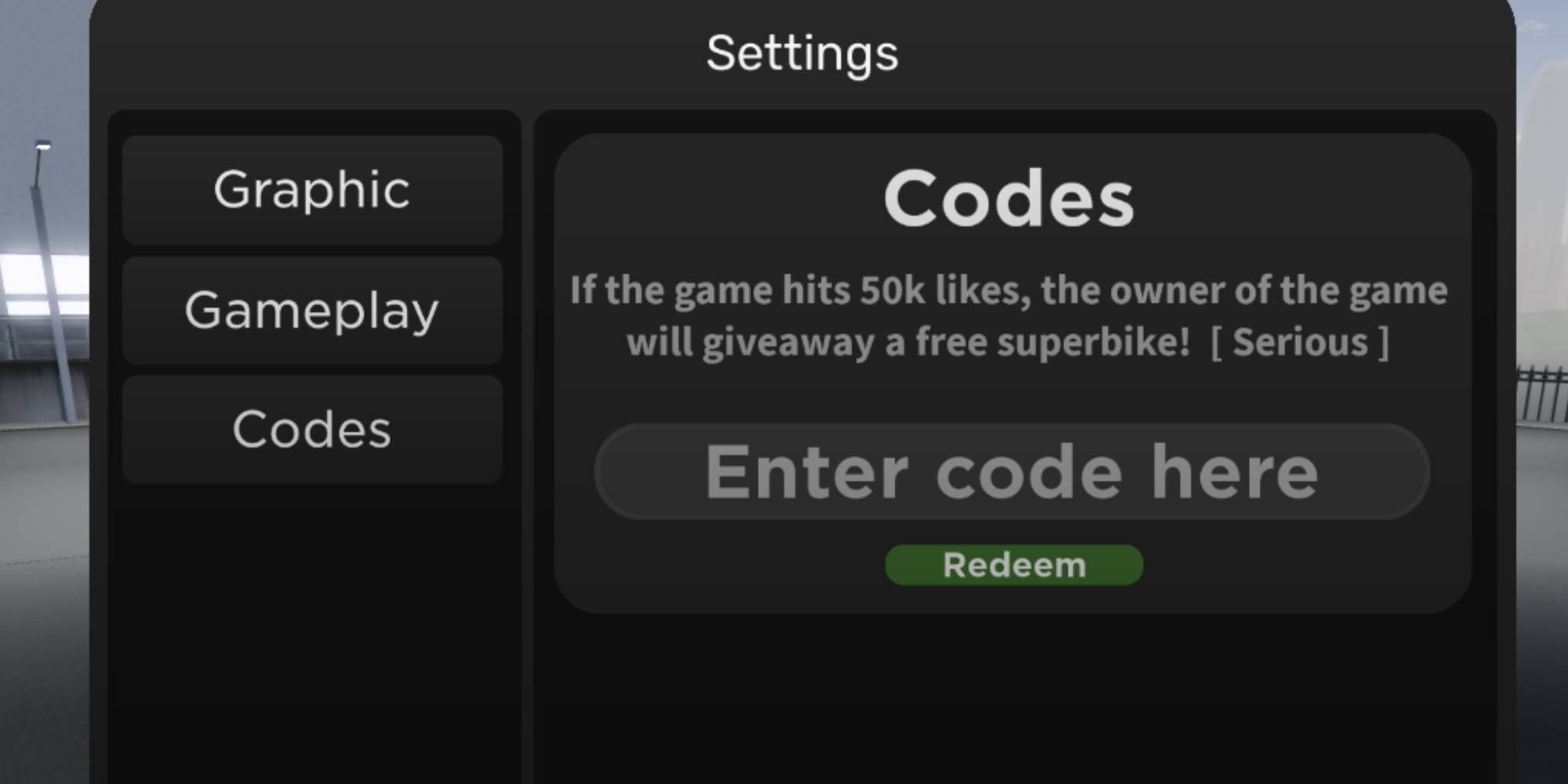 the ride codes