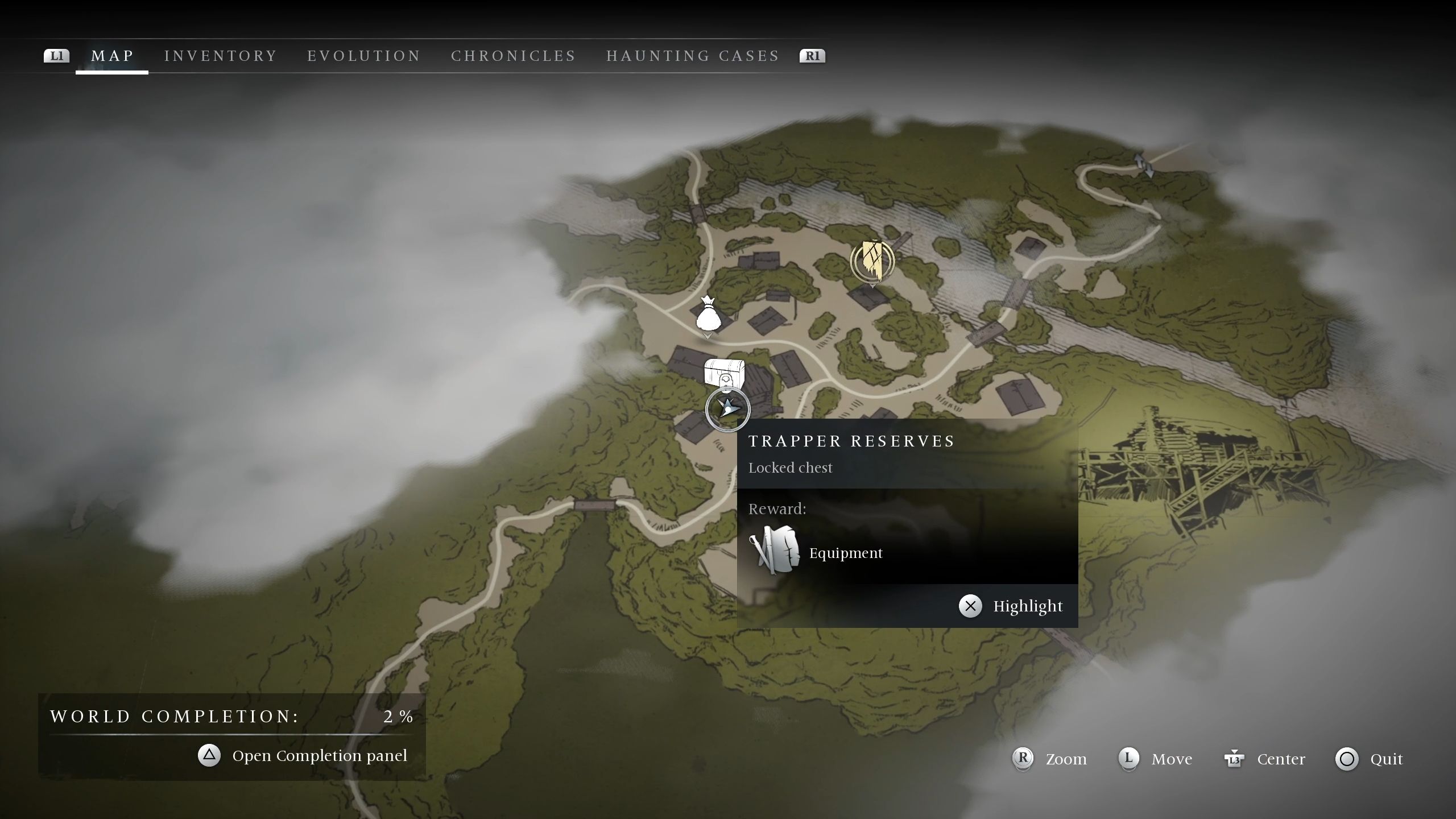 Trapper Reserves locked chest location on the map - Banishers Ghosts of New Eden