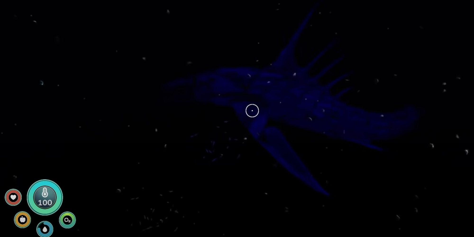 Subnautica: Below Zero - A Void Chelicerate Drifting In The Gloom Of The Void Zone