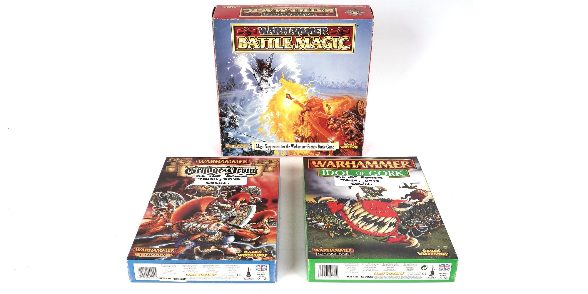 warhammer battle magic and two supplements belonging to the late colin dixon