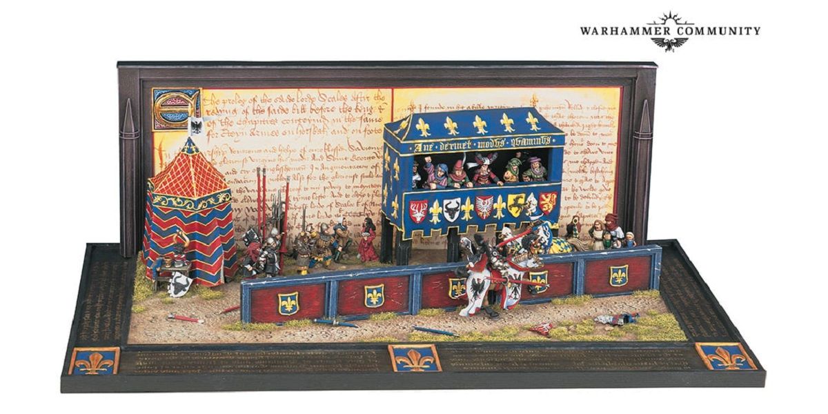 warhammer full tilt jousting tournament diorama