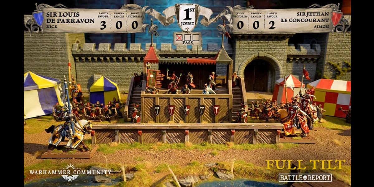 warhammer the old world full tilt bretonnian knights jousting