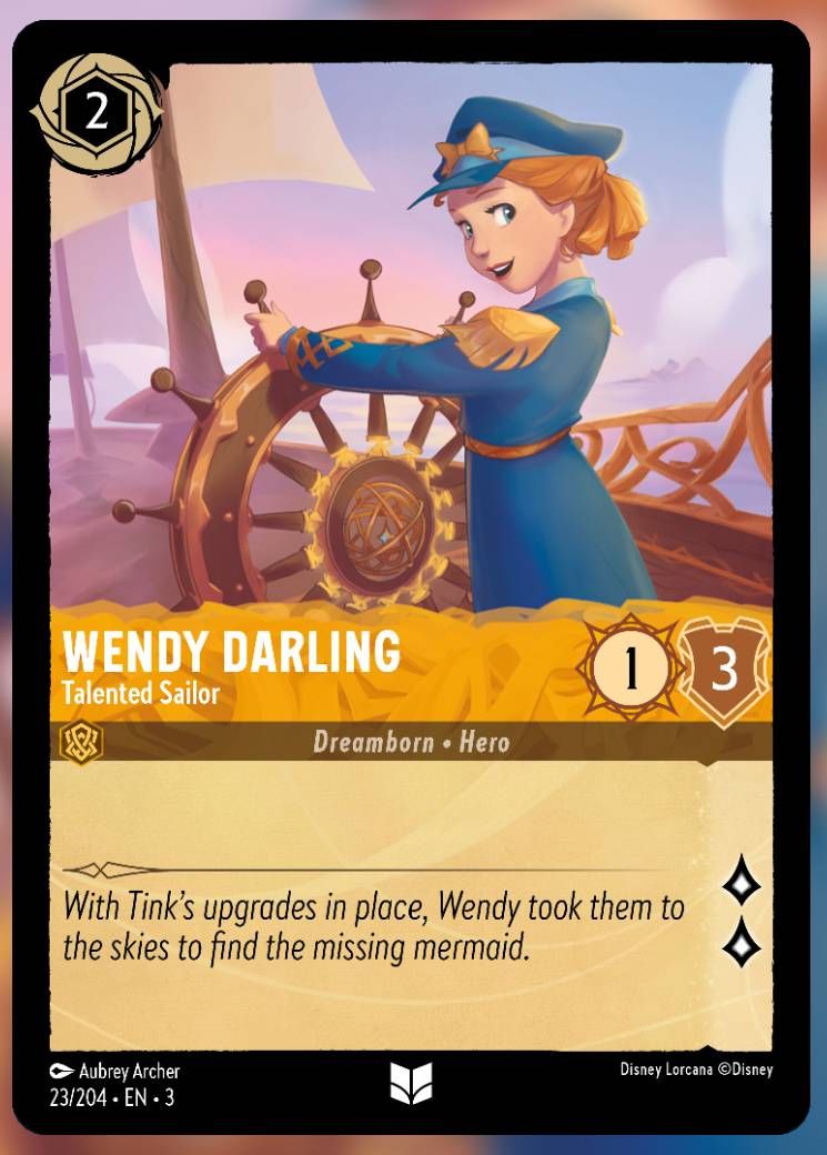 wendy darling, talented sailor lorcana