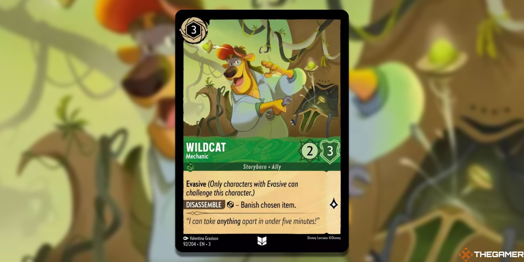 Disney Lorcana: Wildcat, Mechanic card