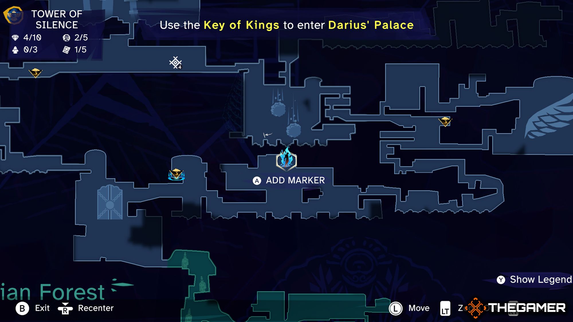 Xerxes Coin  2 Location In Tower Of Silence