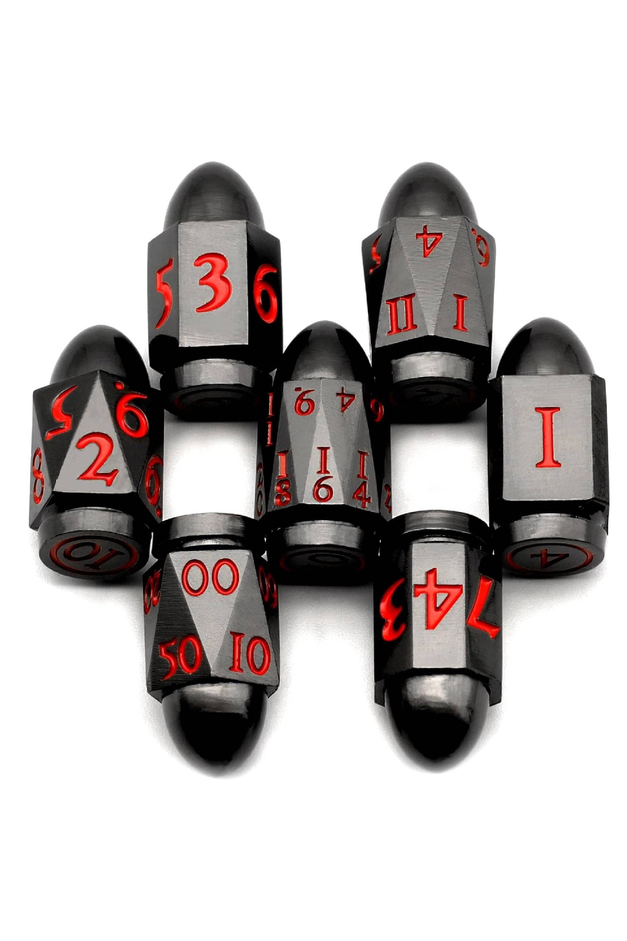ZHOORQI Metal Bullet Dice Set