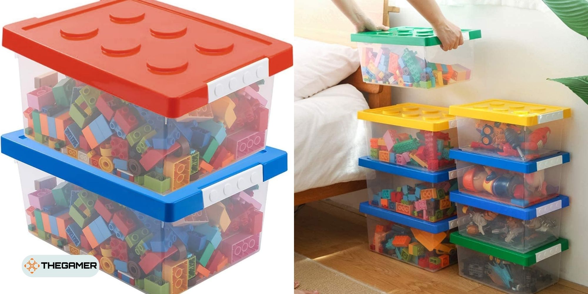  Toy Storage Organizer Bins with Lid