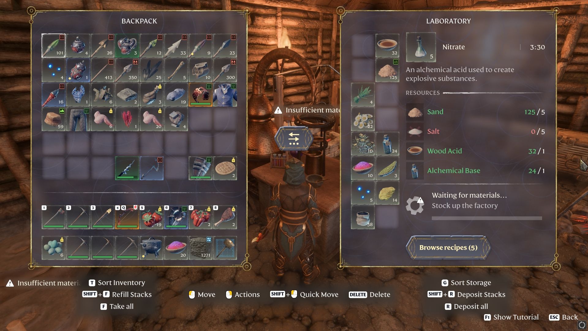 Nitrate craft needing Alchemical Base in Enshrouded