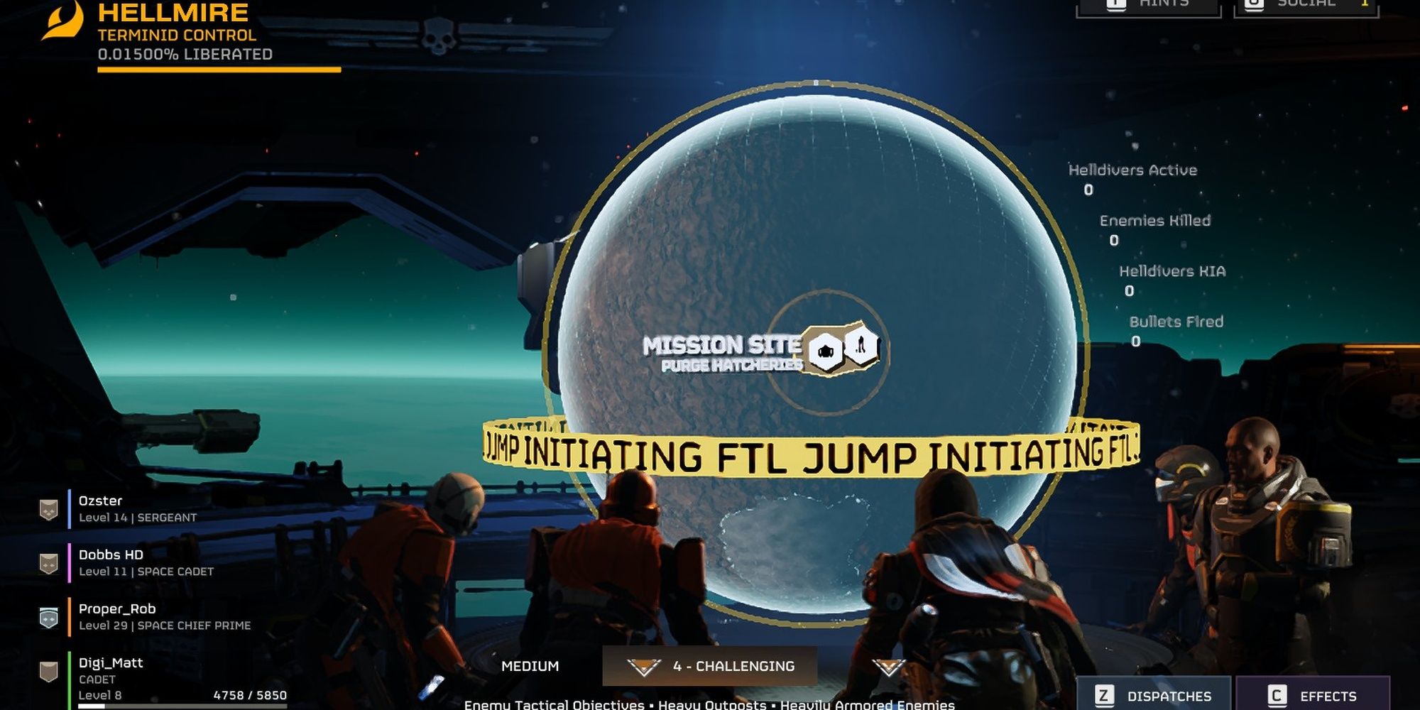 Helldivers 2: Standing On The Bridge With Other Helldivers