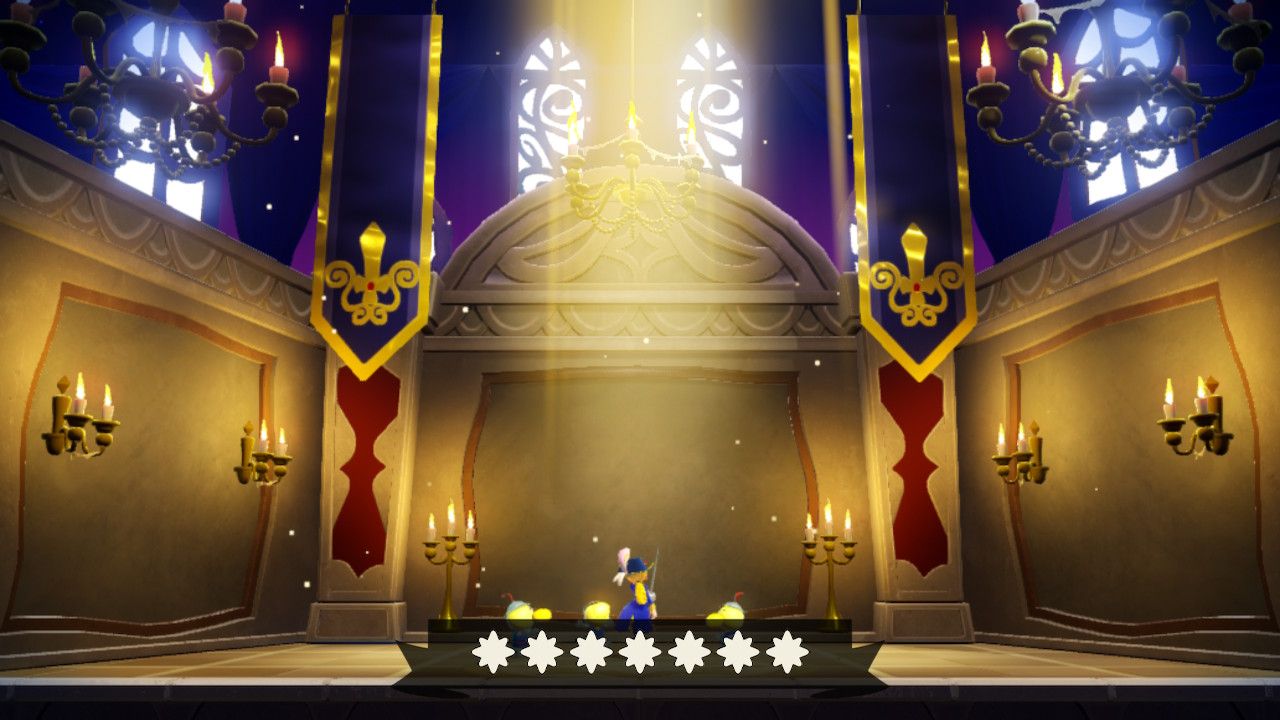 Princess Peach Showtime Peach after beating the second Swordfighter boss