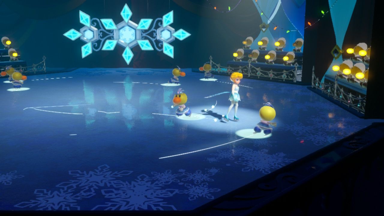 Princess Peach Showtime Peach linking up with other skaters