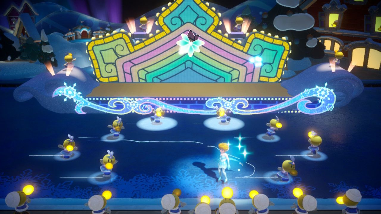 Princess Peach Showtime Peach teaming up with the parade skaters