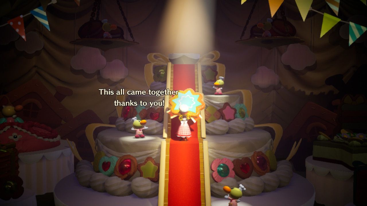 Princess Peach Showtime Peach carrying the finale cookie