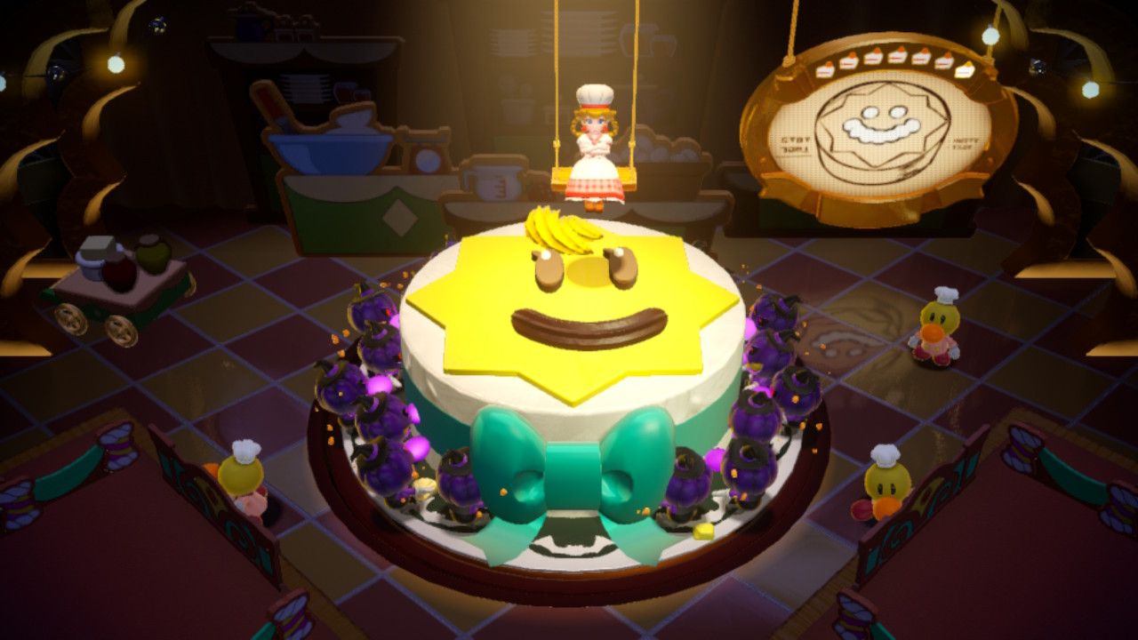 2024031812500300_sPrincess Peach Showtime Peach with a smiley face cake