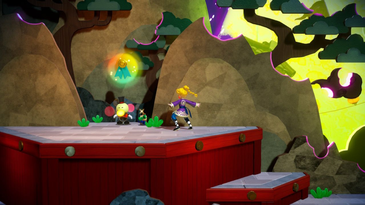 Princess Peach Showtime Peach finding the Ribbon Man in A Dark School and Twisted Fist