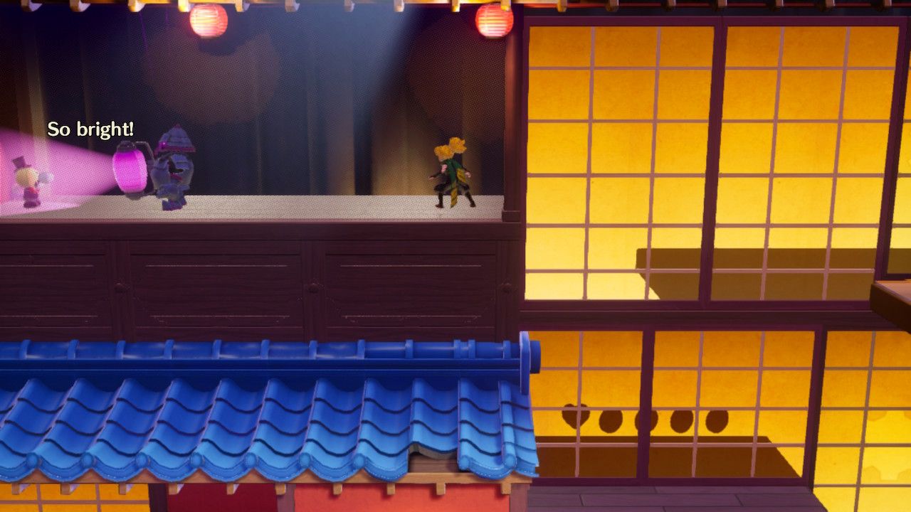 Princess Peach Showtime, Ninja Peach in the hidden Art of Flames area with the ribbon man