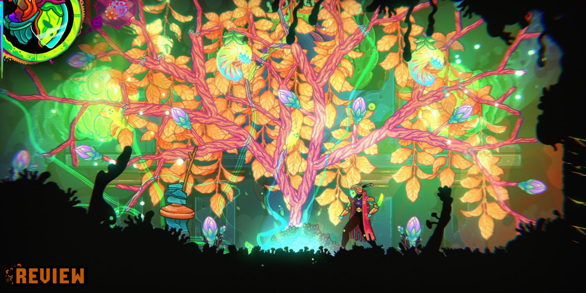 Ultros review image with player character in front of tree (2)