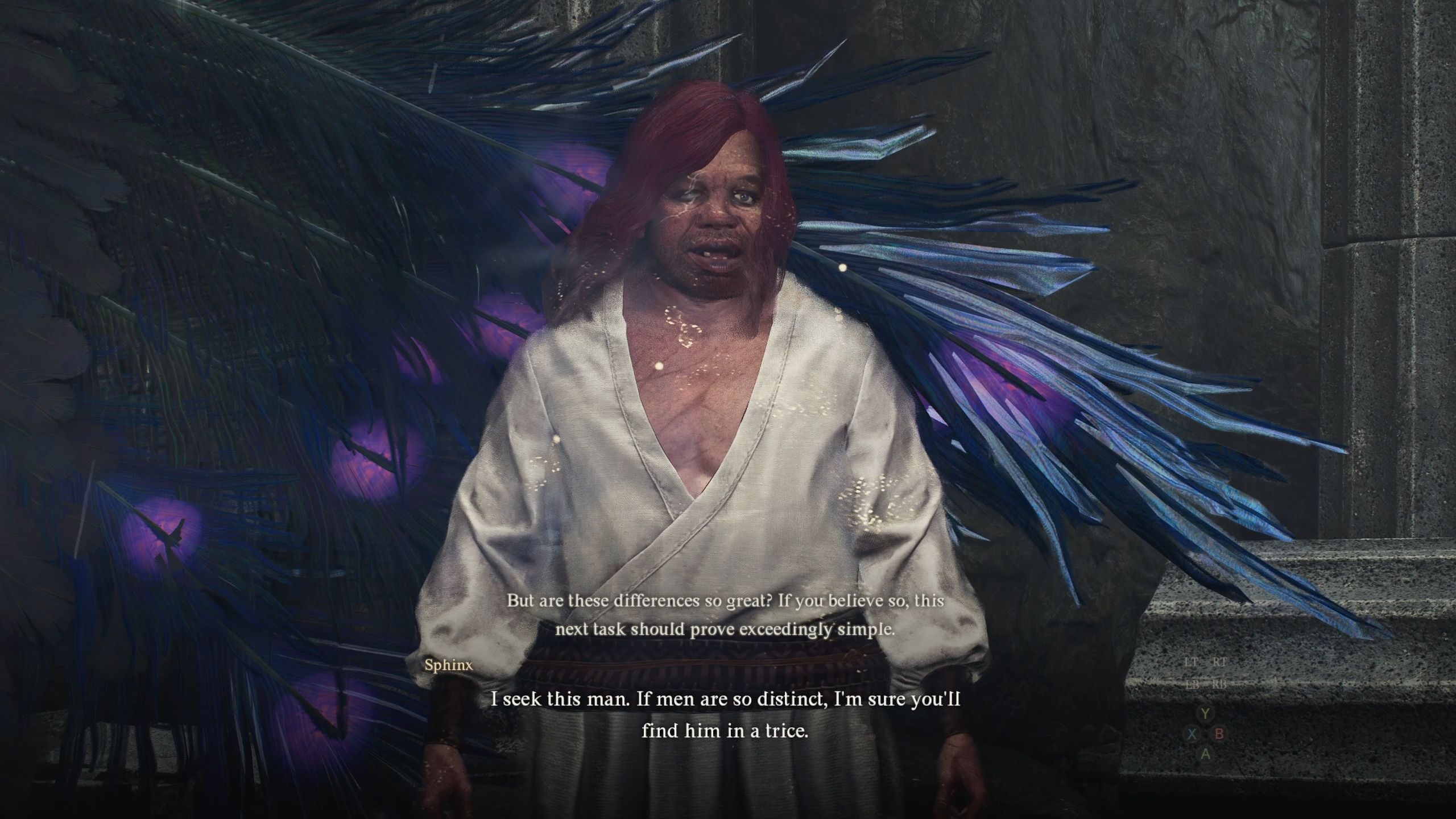 A picture of Virgil, the man that the Sphinx seek - Dragon's Dogma 2