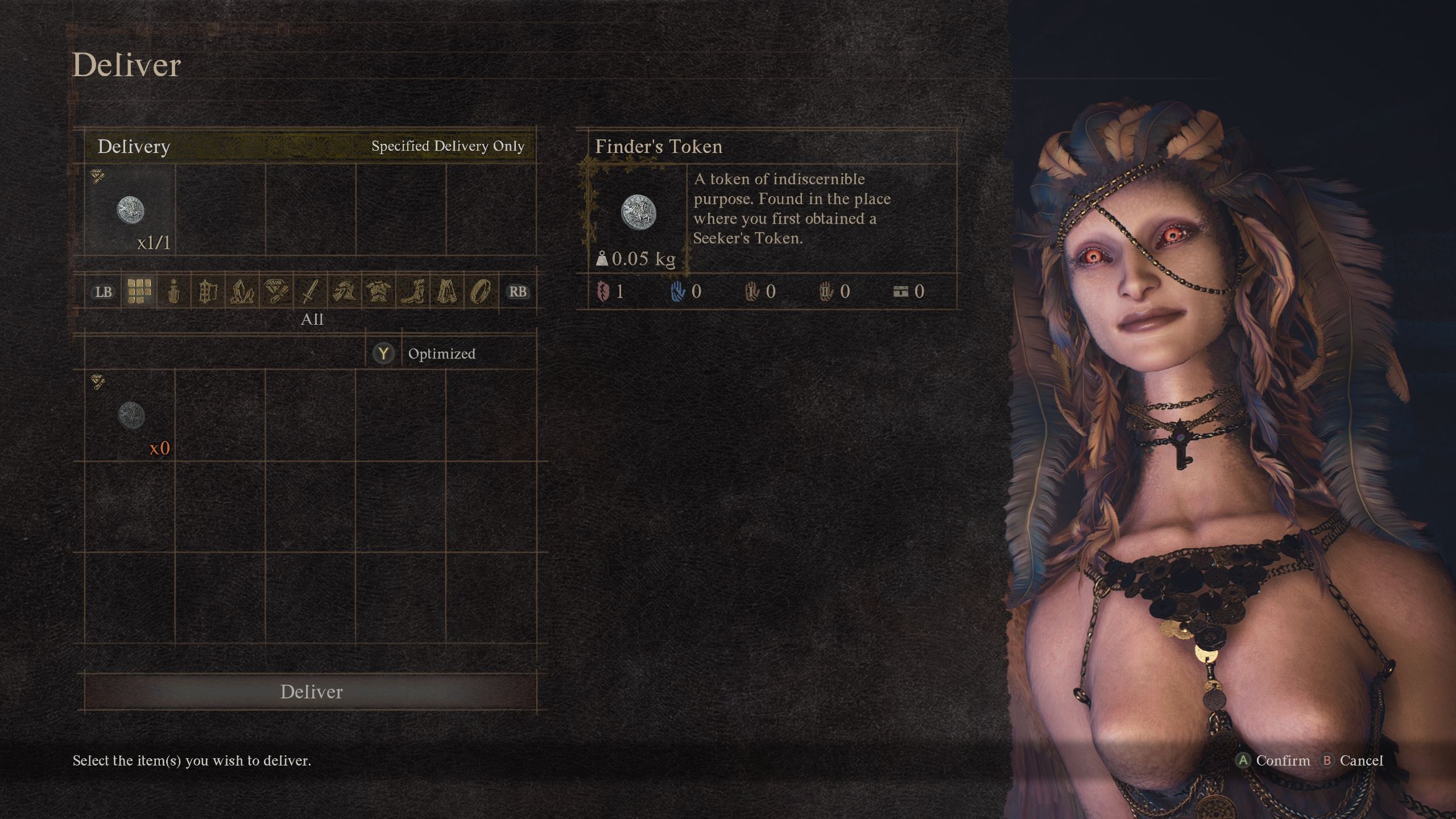 Arise about to offer the Finder's Token to the Sphinx - Dragon's Dogma 2
