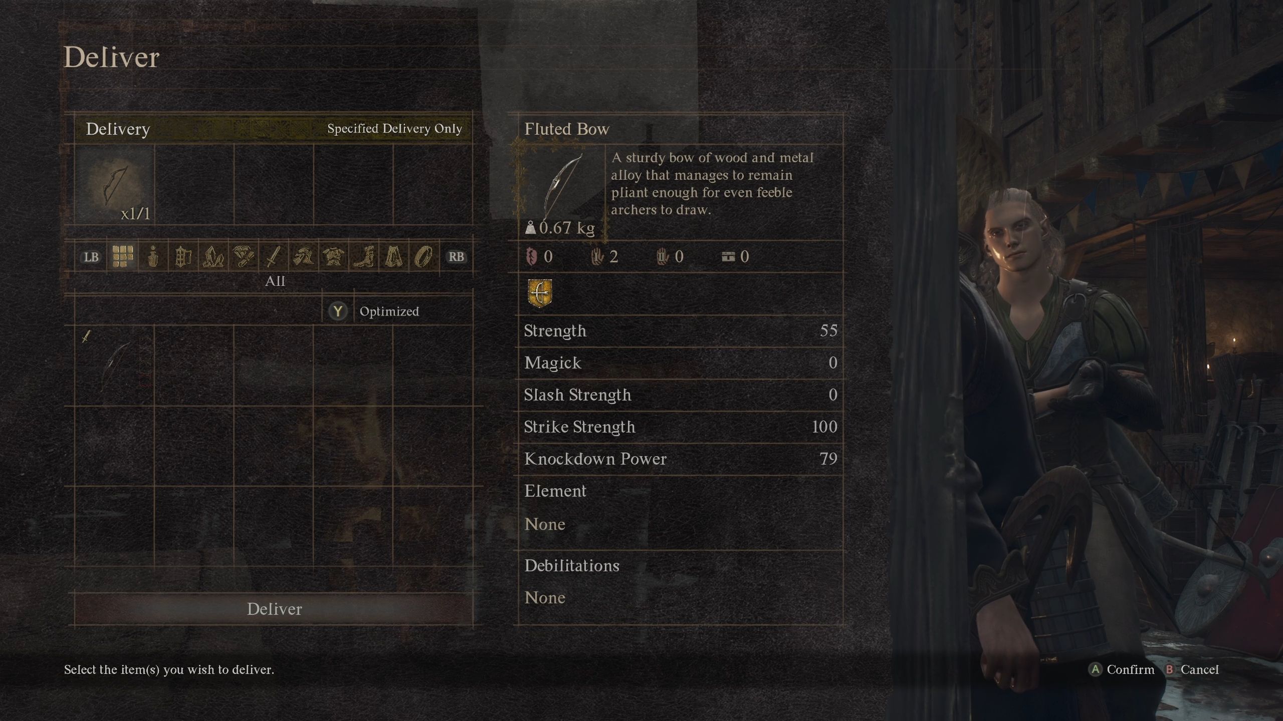 Arisen about to gift a bow to Glyndwr - Dragon's Dogma 2