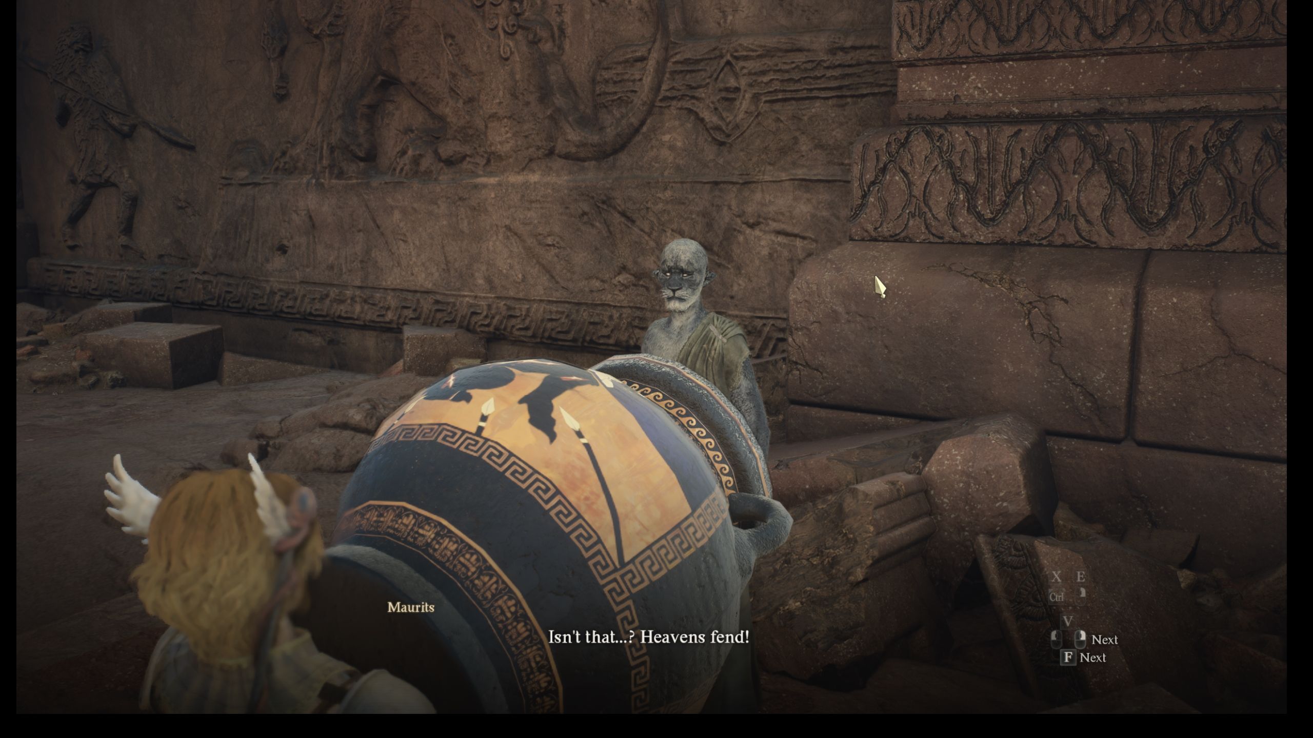 Arisen delivered the amphora to Ser Maurits - Dragon's Dogma 2