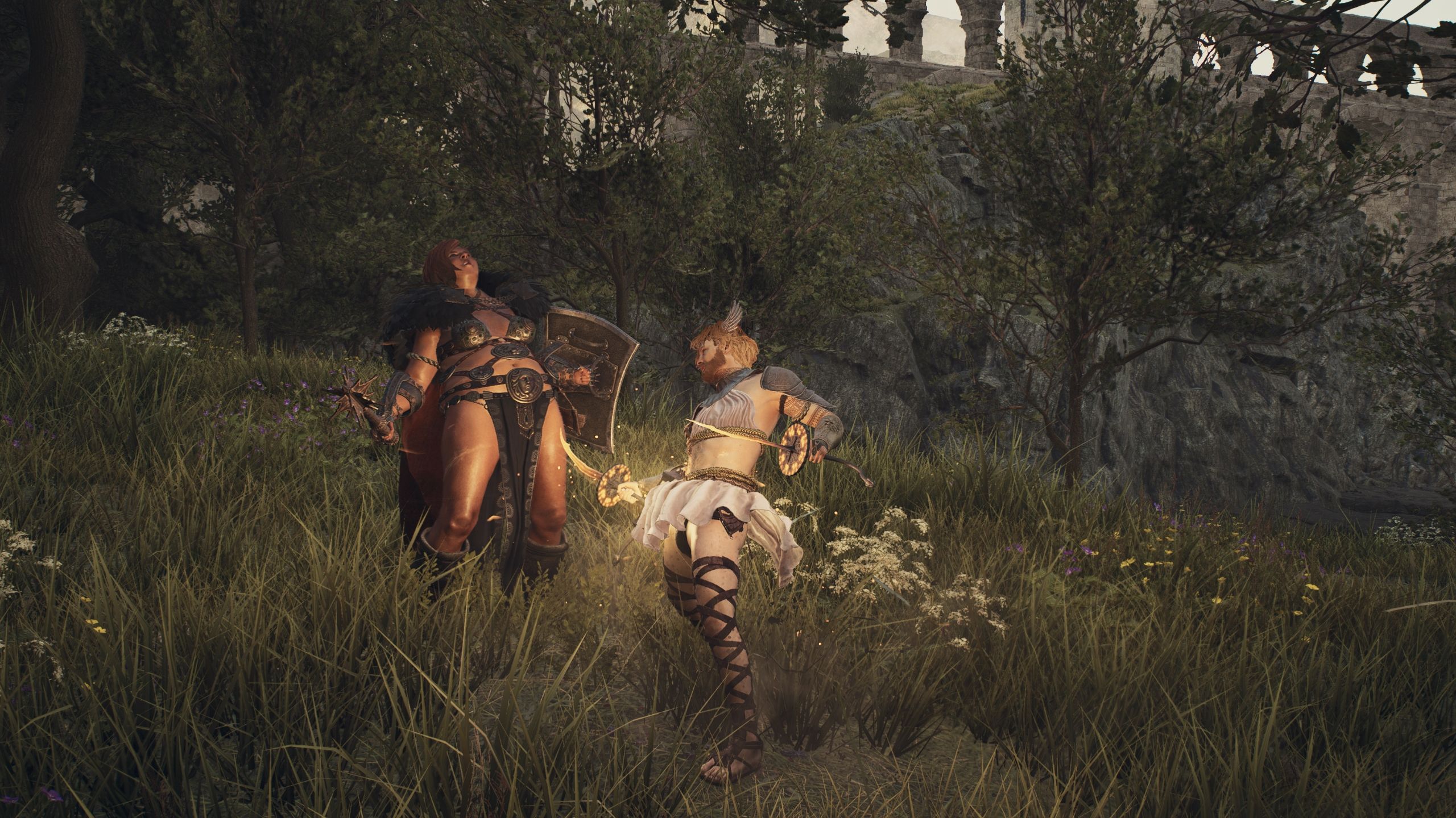 Arisen is attacking with his dagger - Dragon's Dogma 2