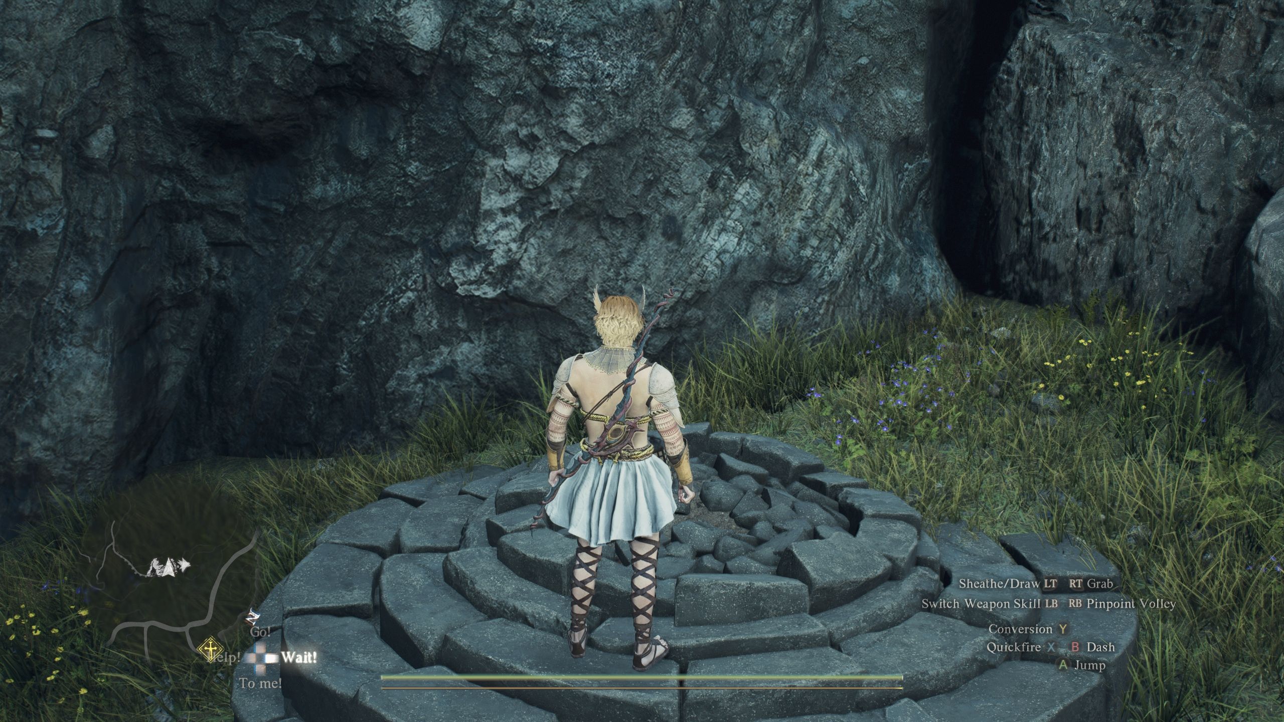 Arisen is standing near a forgotten riftstone - Dragon's Dogma 2