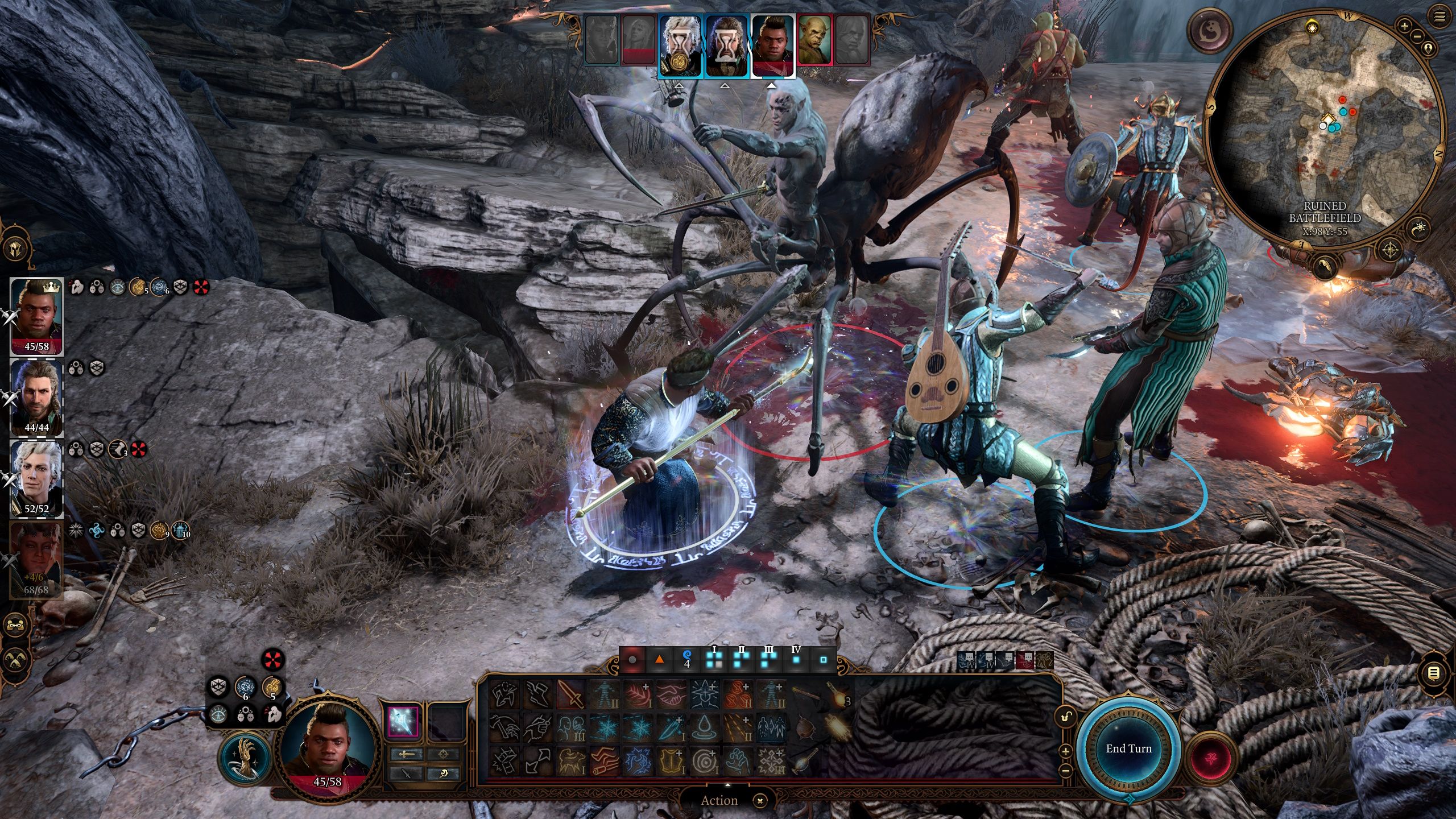 Baldur's Gate 3 Conjuration Wizard Combat