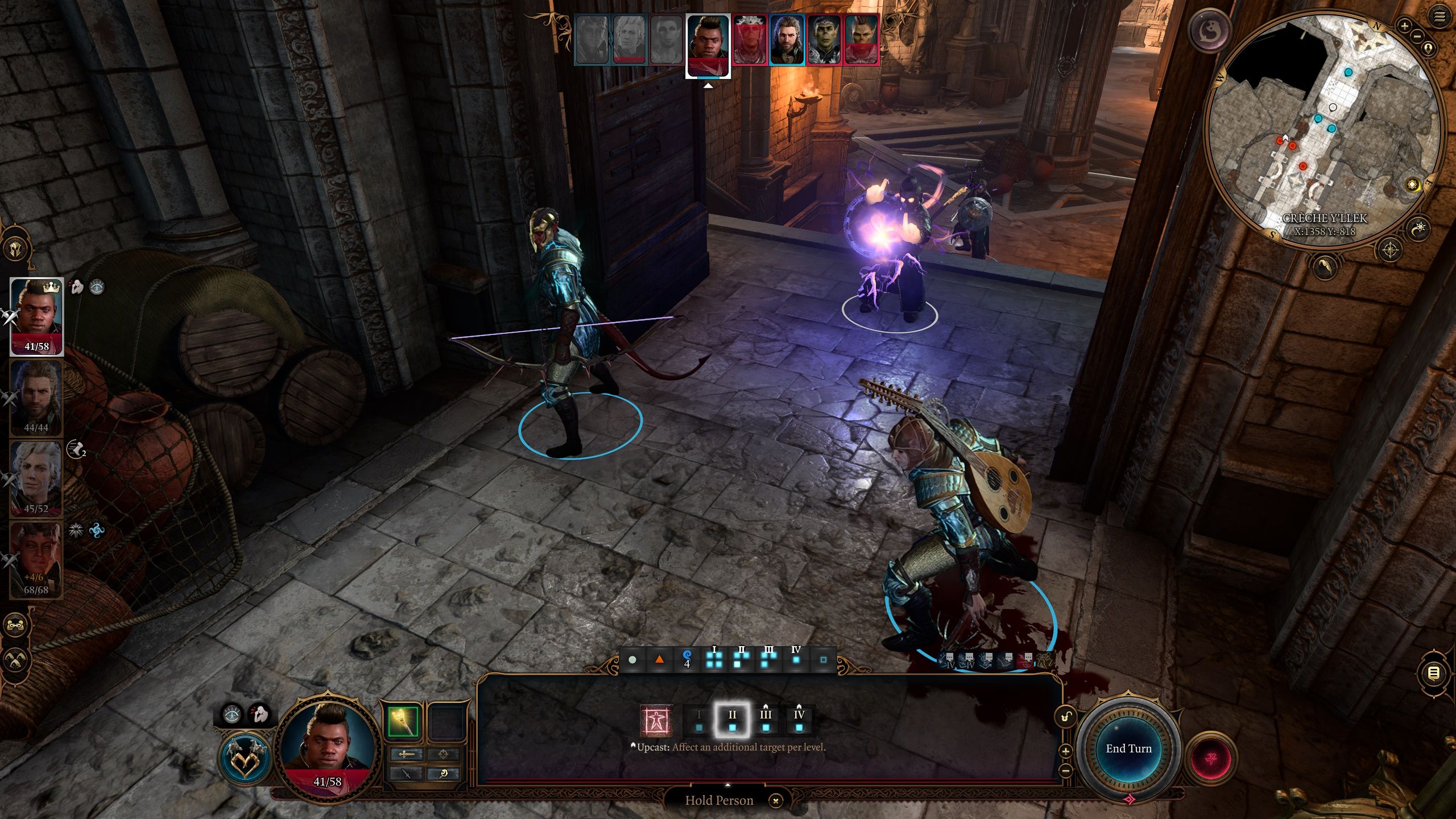 Baldur's Gate 3 Enchantment Wizard In Battle