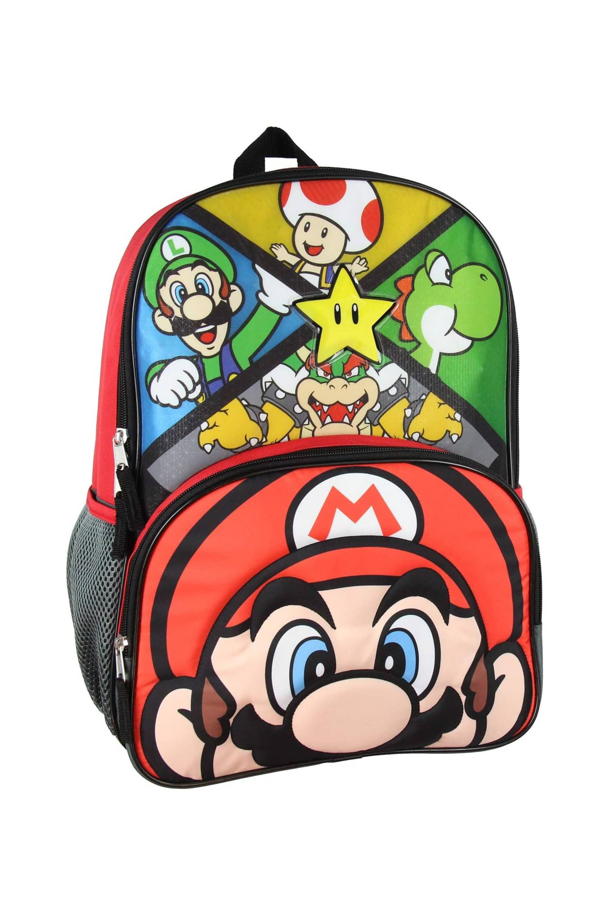 Bioworld Super Mario Boy's Front Tap Activated LED Light Up 16